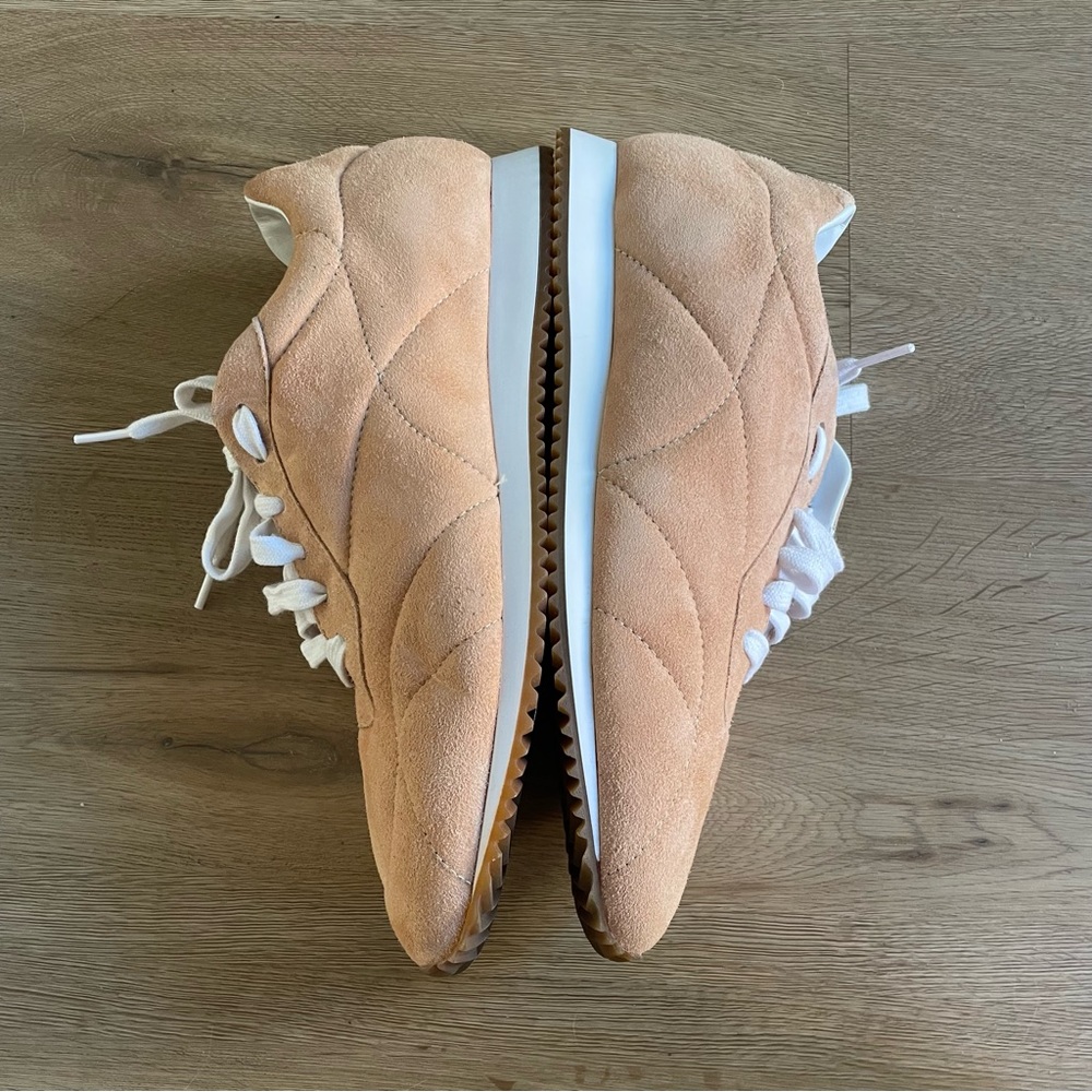 NWOT Sam Edelman Trace Sneaker in Tan Size 9 Leather - Picture 3 of 10